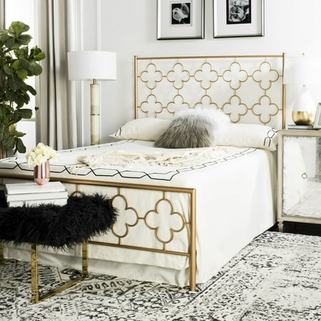 Safavieh Morris Geometric Glam Lattice Metal Headboard