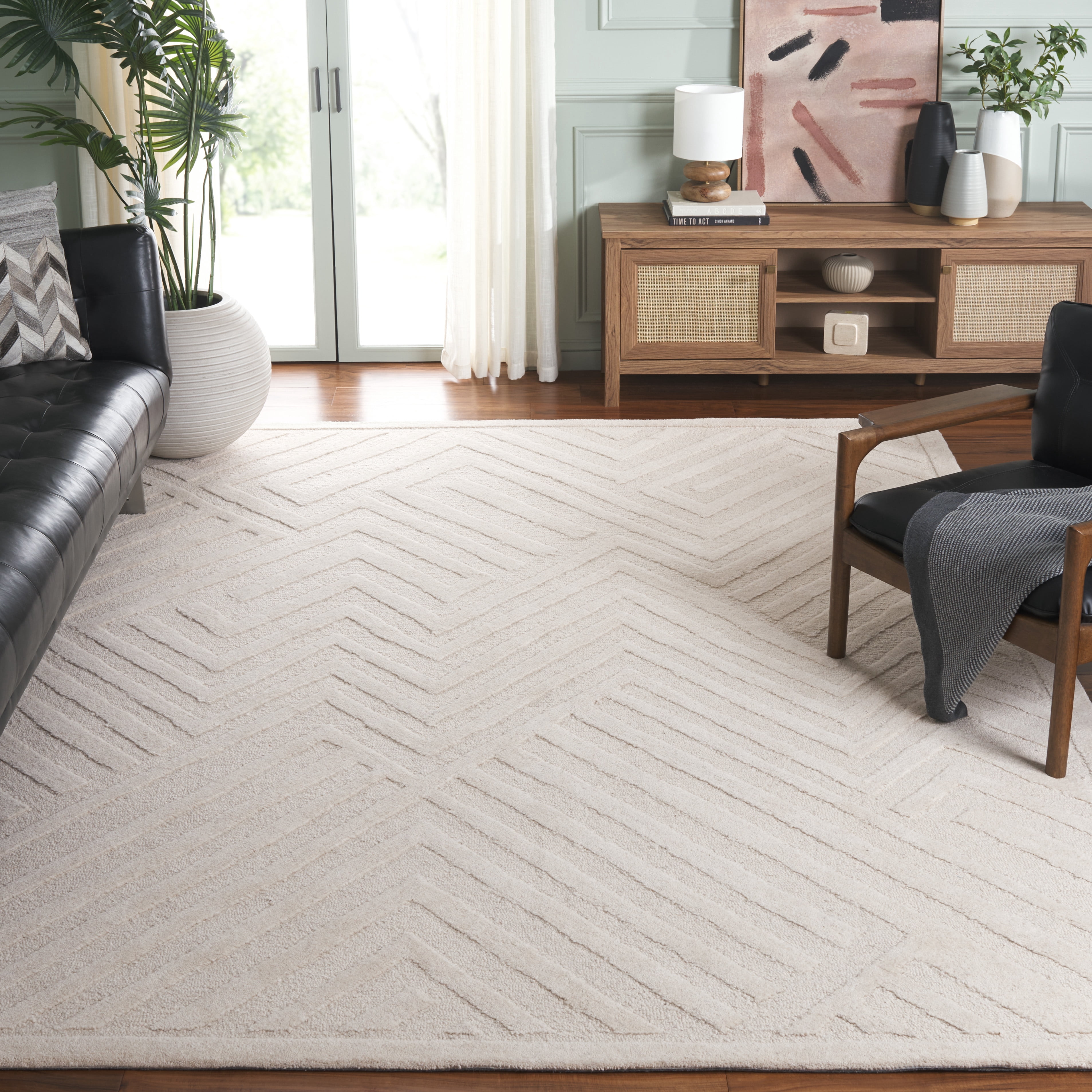 Safavieh Mykonos Evren Diamond Area Rug, Ivory, 8' x 10'
