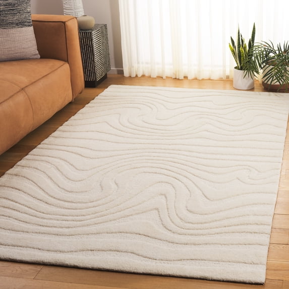 Safavieh Mykonos Jay Wavy Striped Area Rug, Ivory, 5' x 8'