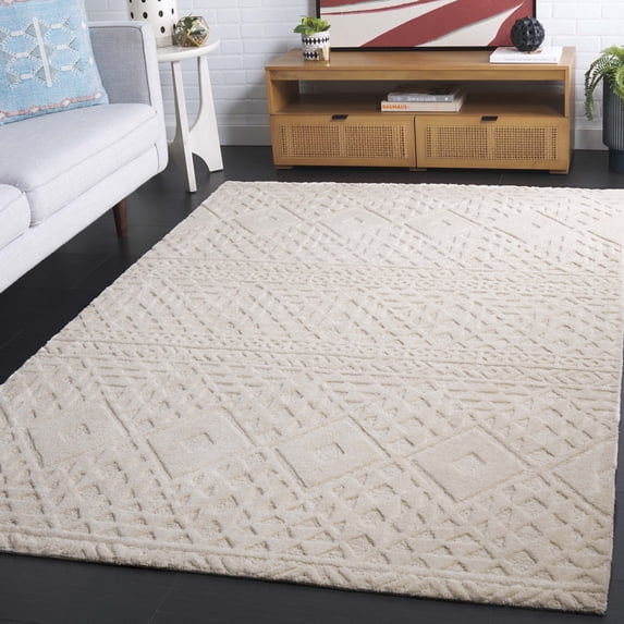 Safavieh Mykonos Madrid Diamond Area Rug, Ivory, 5' x 8'