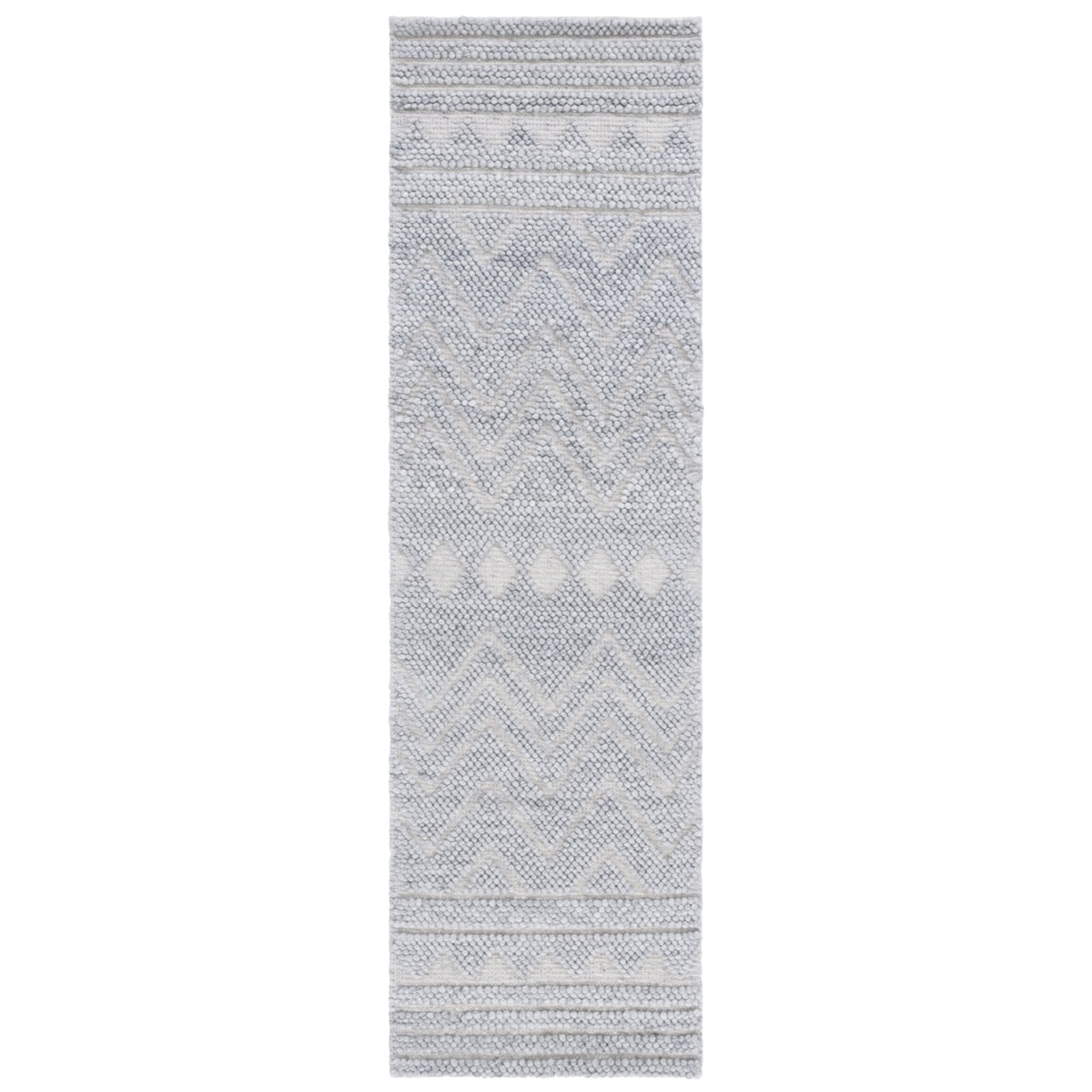 SAFAVIEH Natura Braylon Striped Runner Rug, Grey, 2'3" x 8'