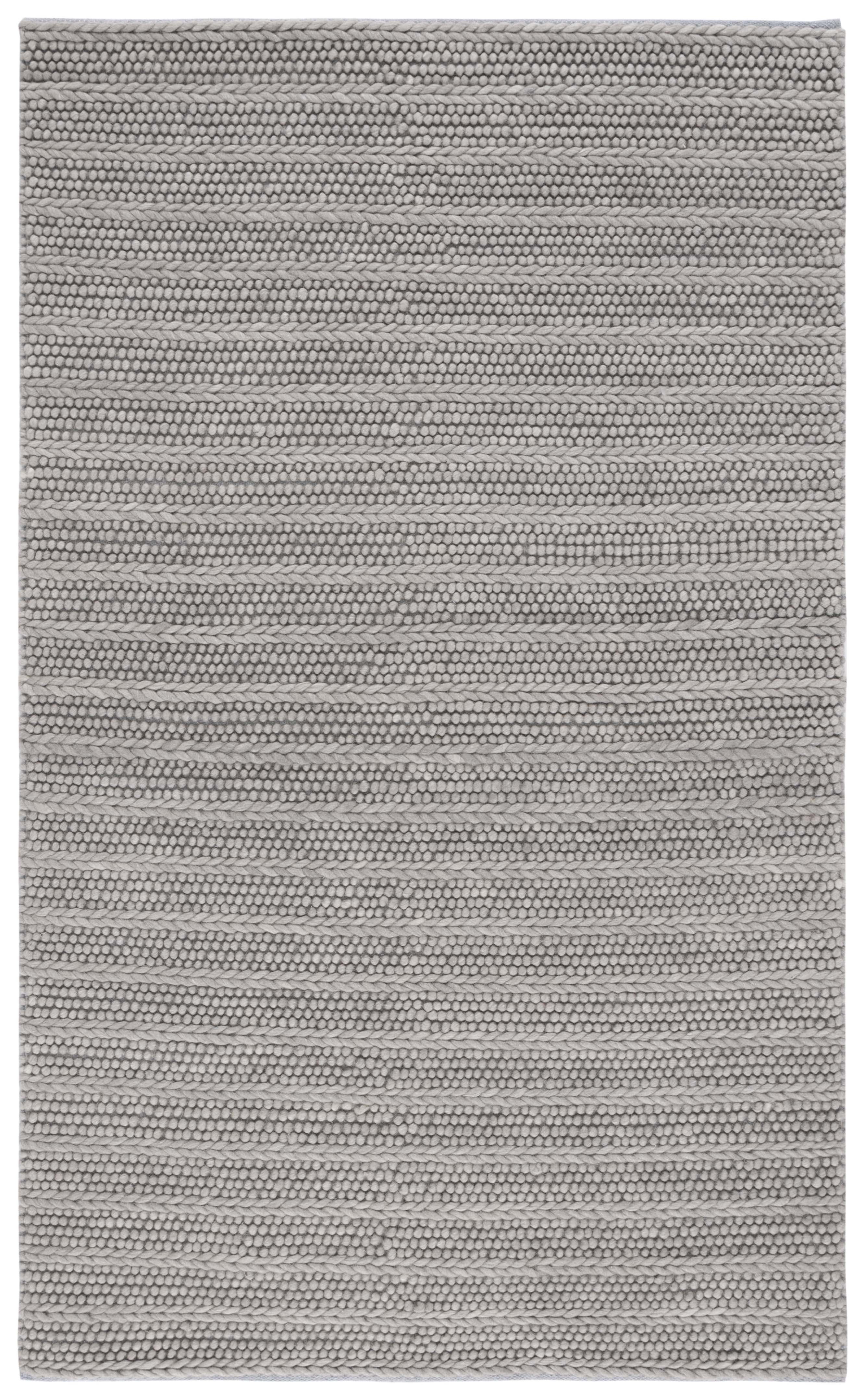 Gray Flat Woven Handmade Wool Area Rug, 8' x 10'
