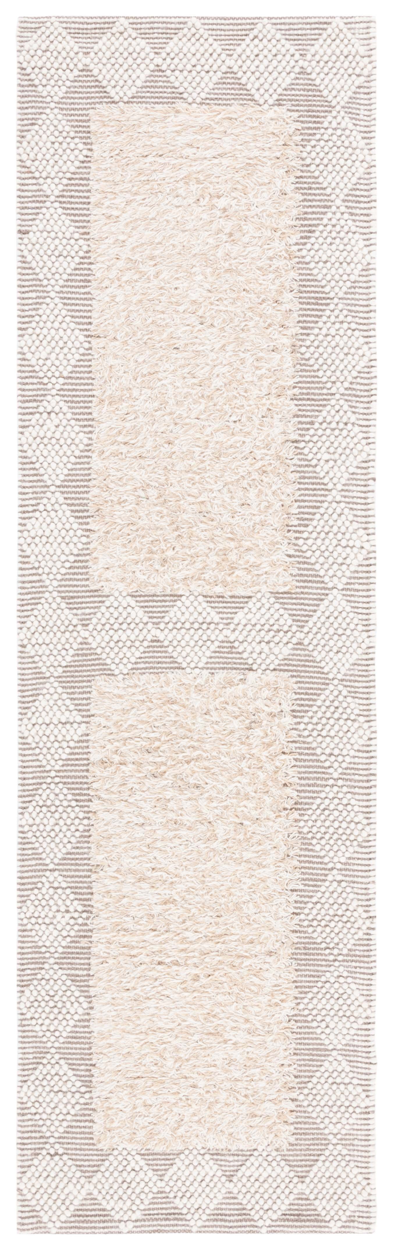 SAFAVIEH Natura Raleigh Geometric Runner Rug, Beige/Ivory, 2'3" x 8'