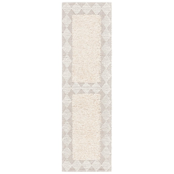SAFAVIEH Natura Raleigh Geometric Runner Rug, Beige/Ivory, 2'3" x 8'