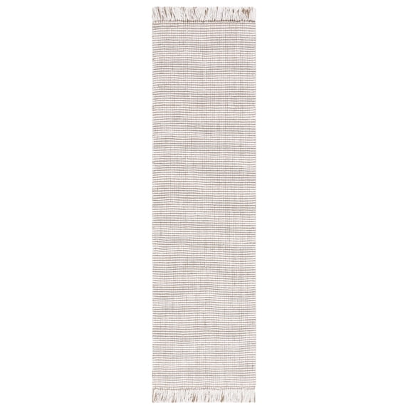 SAFAVIEH Natural Fiber Crawford Abstract Runner Rug, Ivory/Natural, 2'3" x 8'