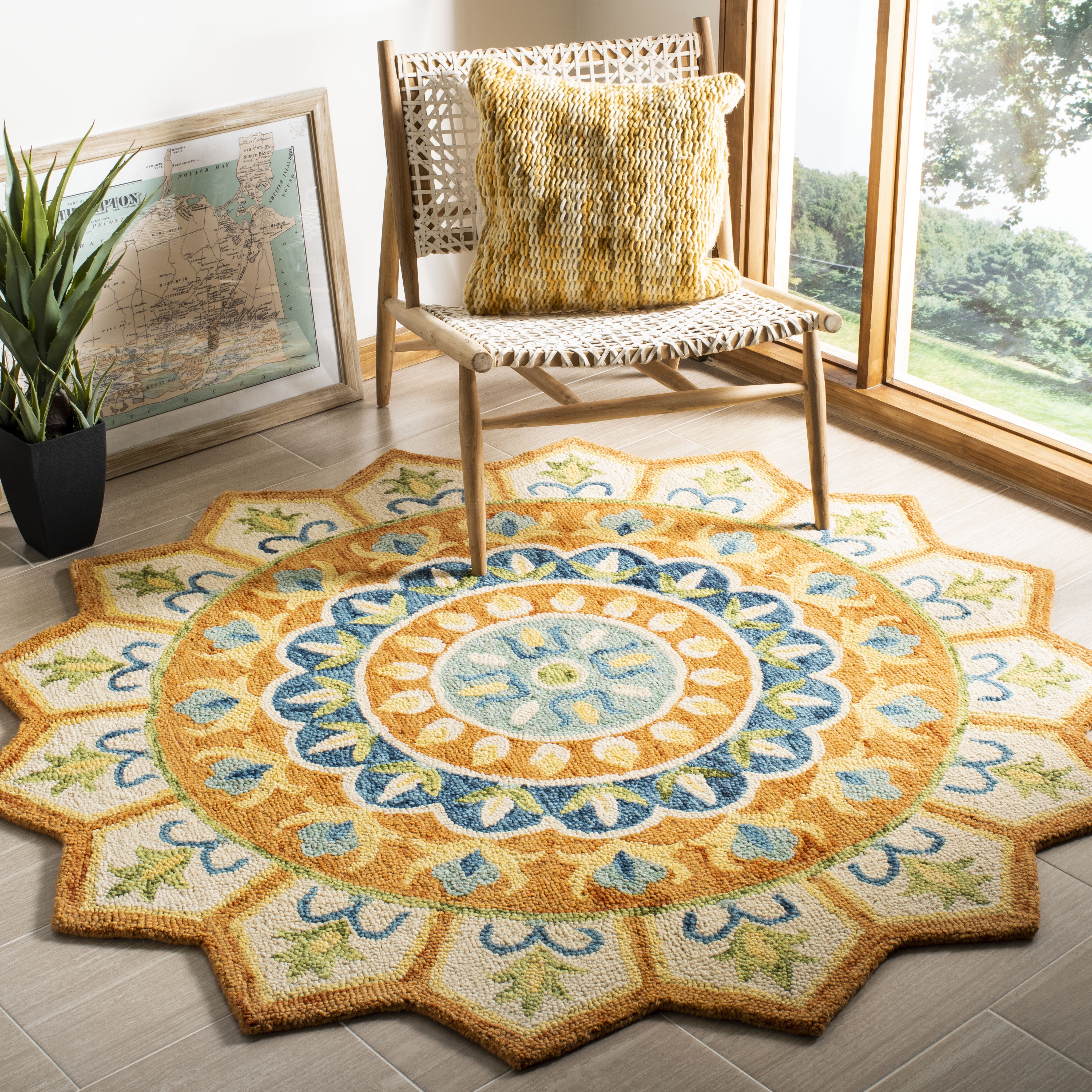 Safavieh NOV605P Novelty Rust / Ivory