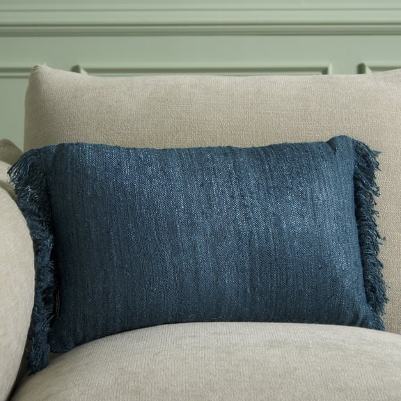 Safavieh Nalu 12" x 20" Modern Cotton Decorative Pillows, Teal