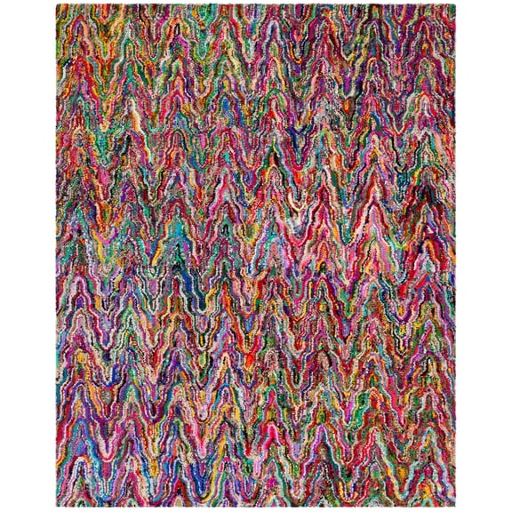 SAFAVIEH Nantucket Amrita Striped Area Rug, Multi, 9' x 12'