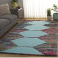 thumbnail image 1 of Safavieh Nantucket Selma Abstract Area Rug, Teal/Red, 4' x 4' Square, 1 of 10
