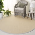 thumbnail image 1 of Safavieh Napa Faux Sisal Gary Solid Area Rug, Natural/Ivory, 6' x 6' Round, 1 of 13