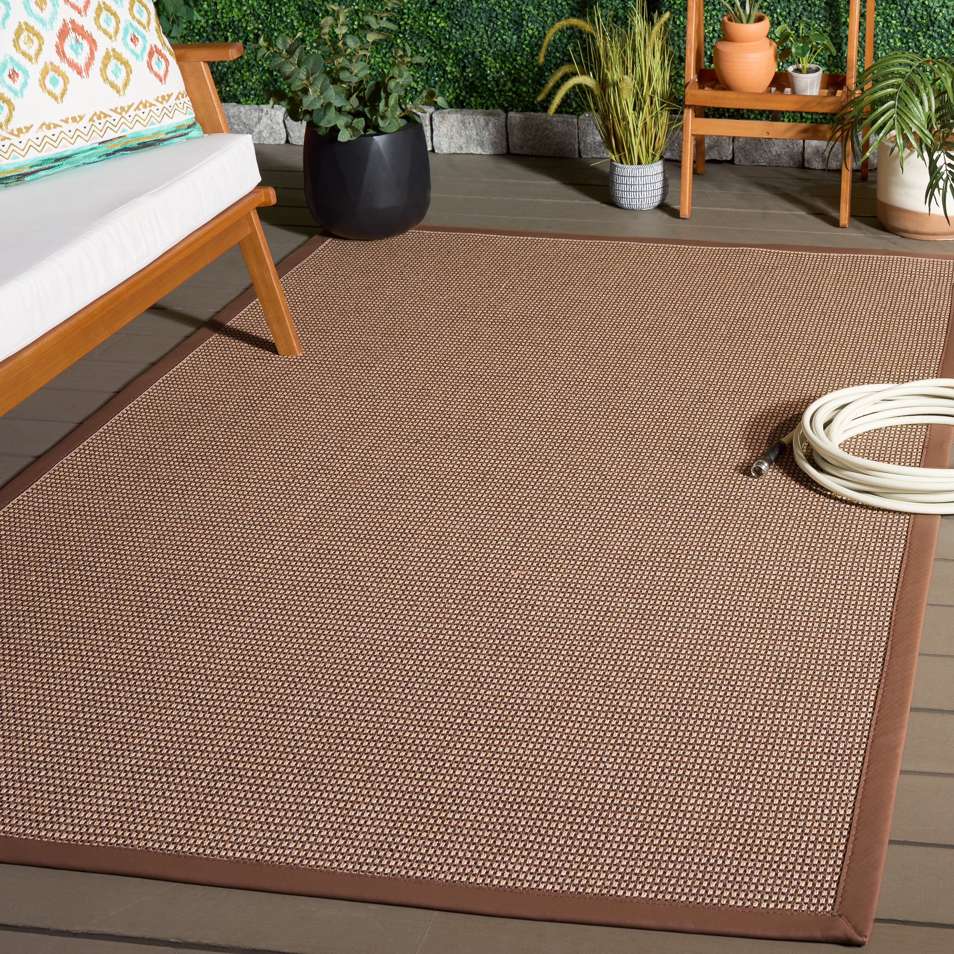 Safavieh Napa Faux Sisal Jorie Solid Area Rug, Marble/Brown, 6' x 9'