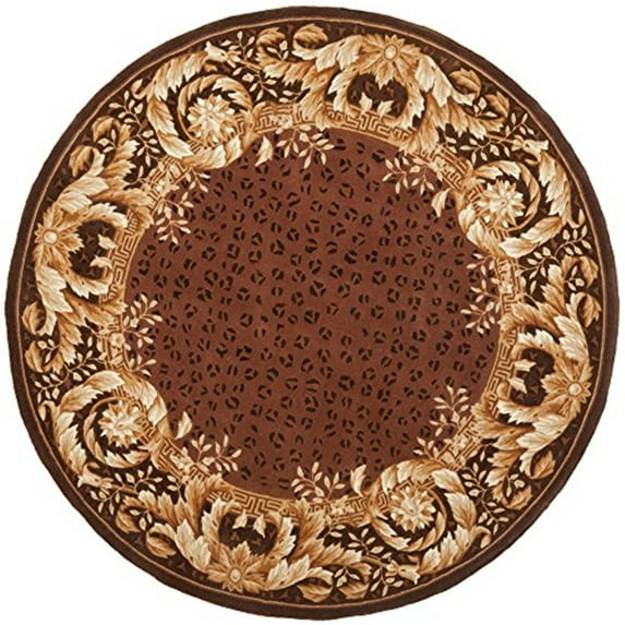 Traditional Rug - Naples Wool Pile -Assorted-Color:Assorted,Design:Traditional,Shape:Round,Size:8'L x 8'W