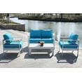 thumbnail image 1 of Safavieh Nason 4 Piece Contemporary Outdoor Living Set, 1 of 13