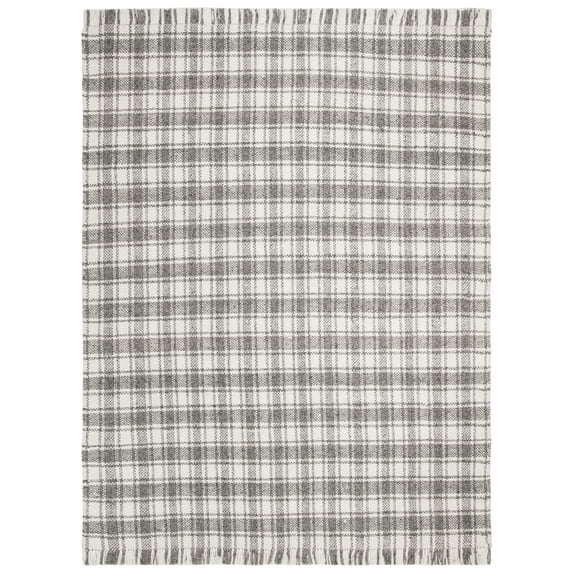 Safavieh Natura Alvina Geometric Plaid Area Rug, 8' x 10', Grey/Ivory