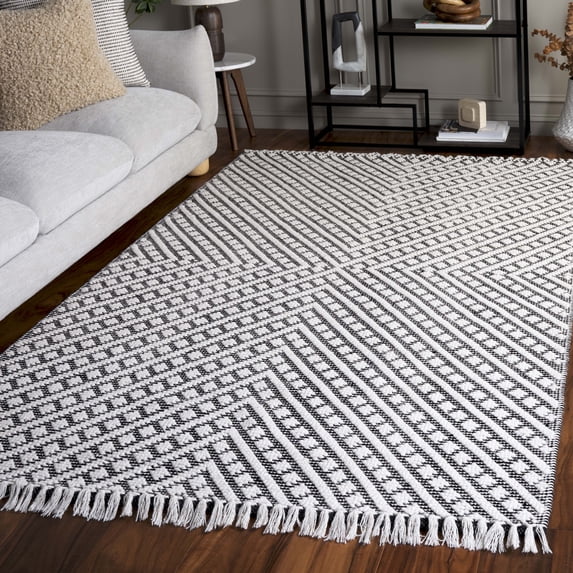 Safavieh Natura Calanthia Geometric Area Rug, Ivory/Black, 3' x 5'