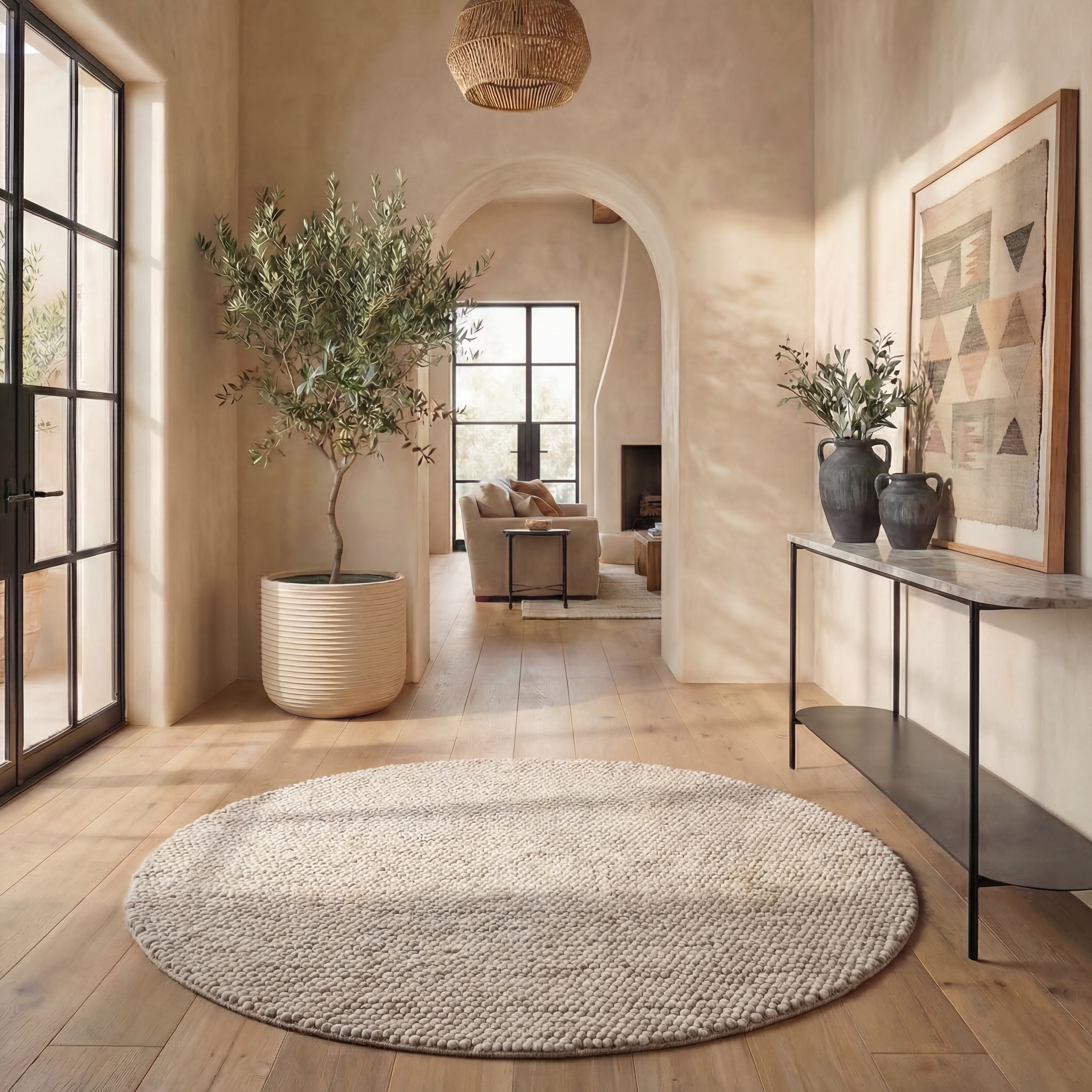 Safavieh Natura Feride Geometric Area Rug, Beige, 11' x 11' Round