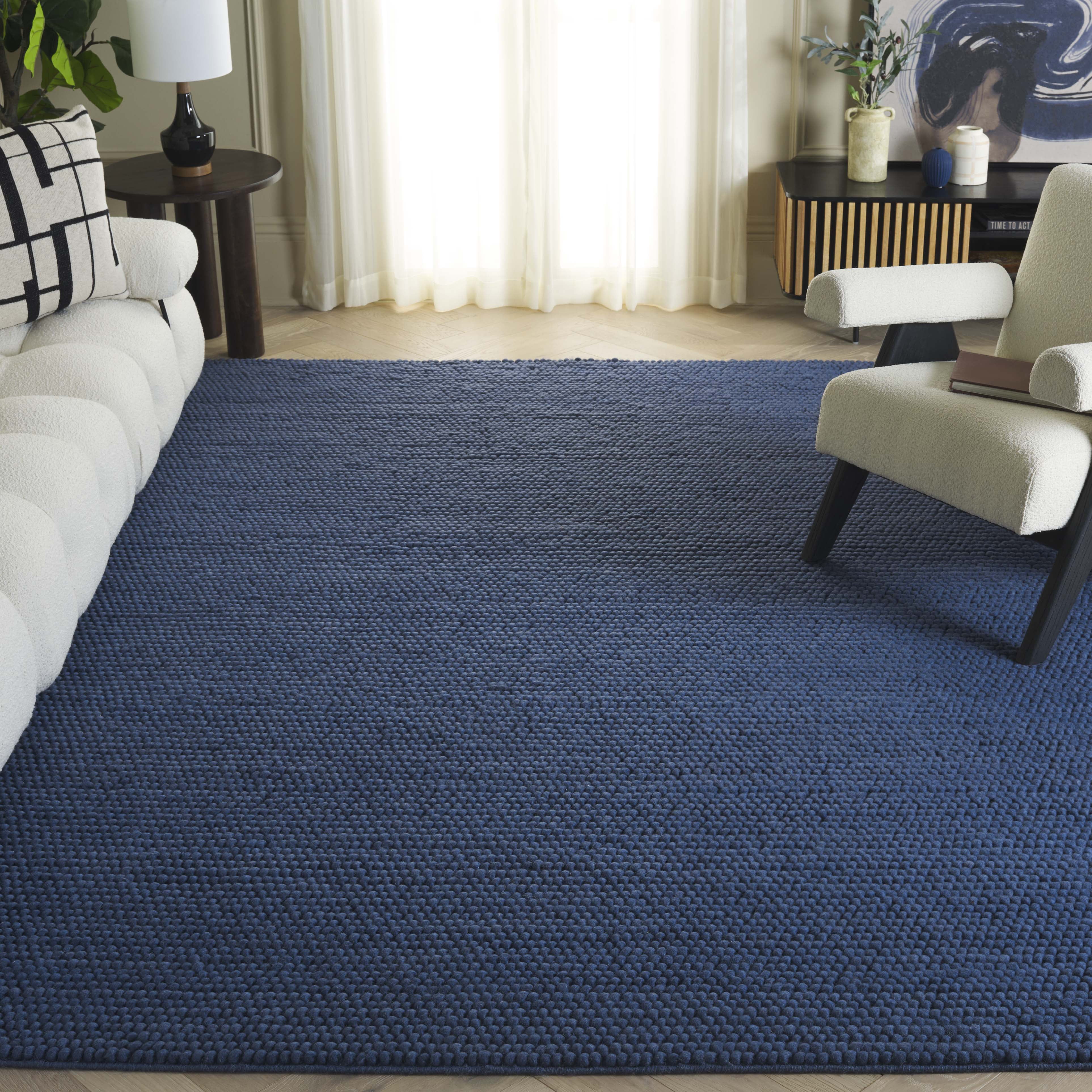 Safavieh Natura Feride Geometric Area Rug, Navy/Blue, 8' x 8' Square
