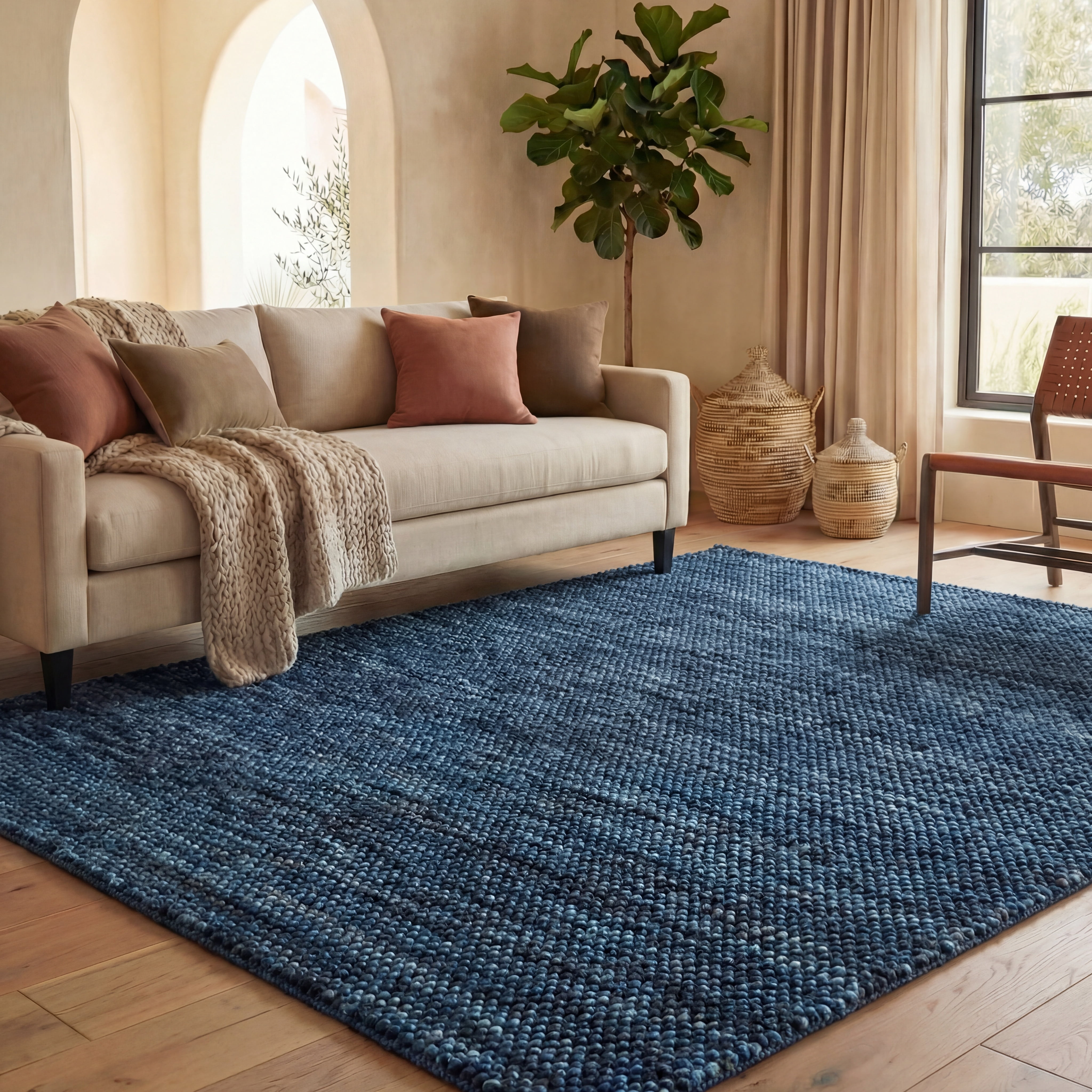 Safavieh Natura Willoughby Distressed Area Rug, Navy/Blue, 2' x 3'