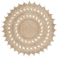 thumbnail image 1 of SAFAVIEH Natural Fiber Goran Geometric Area Rug, Natural, 4' x 4' Round, 1 of 7