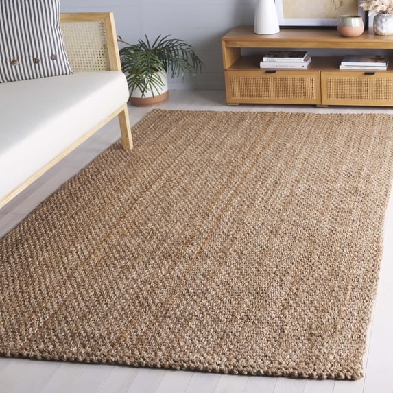 Safavieh Natural Fiber Alease Solid Area Rug, Natural, 6' x 6' Square