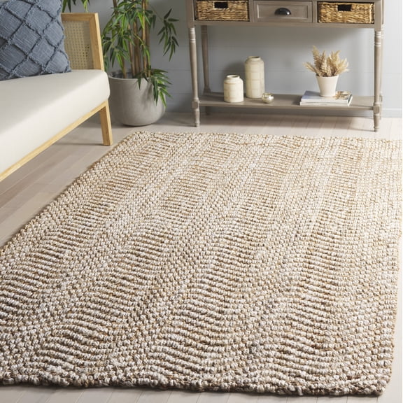 Safavieh Natural Fiber Chelsea Solid Color Area Rug, Natural/Bleach, 3' x 5'
