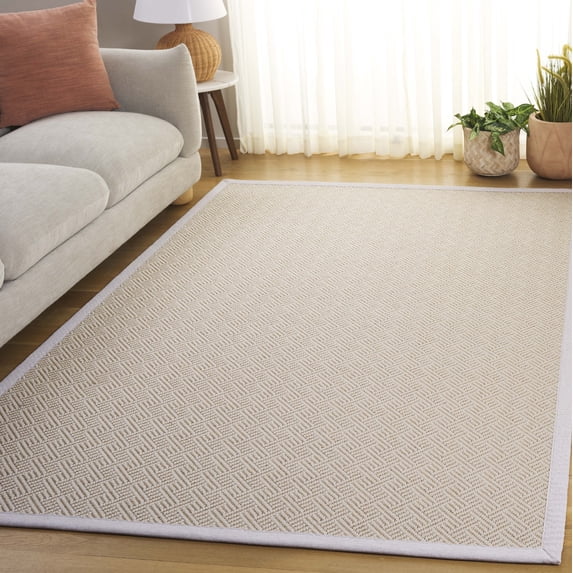 Safavieh Natural Fiber Chris Geometric Area Rug, Natural/Ivory, 5' x 8'