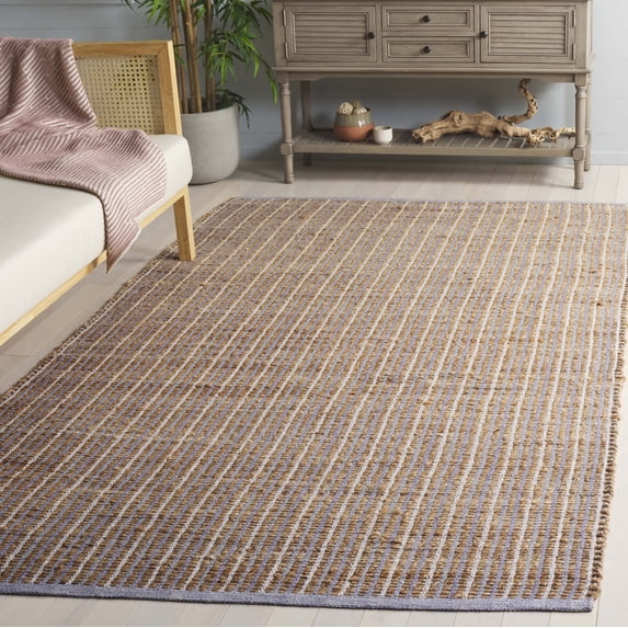 Safavieh Natural Fiber Cleves Striped Area Rug, Natural/Gray, 5' x 8'