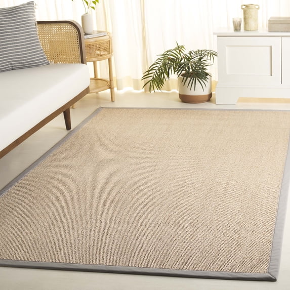 Safavieh Natural Fiber Cymone Solid Color Area Rug, Marble/Beige, 5' x 8'