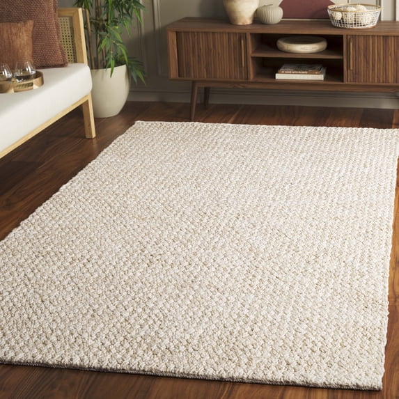 Safavieh Natural Fiber Frigg Solid Area Rug, Bleach/Ivory, 3' x 5'