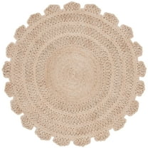 SAFAVIEH Natural Fiber Melody Geometric Area Rug, Natural, 5' x 5' Round