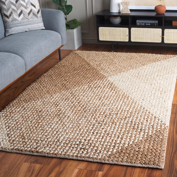 Safavieh Natural Fiber Lisa Geometric Area Rug, Natural/Bleach, 3' x 5'