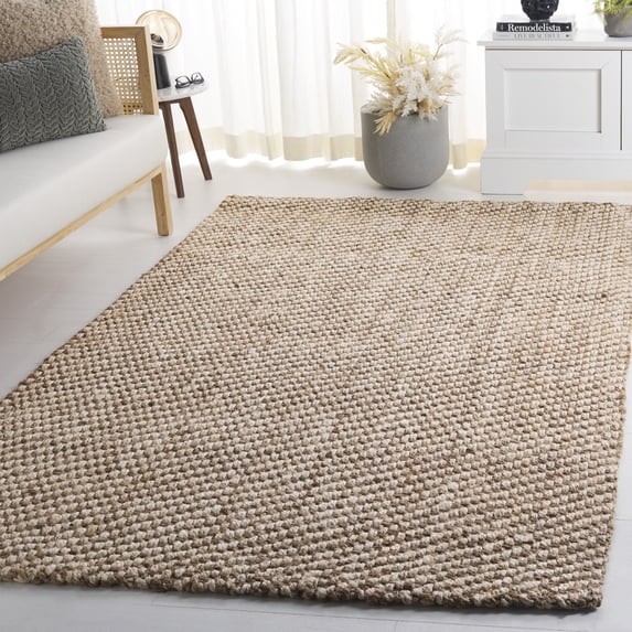 Safavieh Natural Fiber Nima Solid Color Area Rug, Natural/Bleach, 5' x 8'