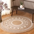 thumbnail image 1 of Safavieh Natural Fiber Riona Bordered Area Rug, Natural/Ivory, 5' x 5' Round, 1 of 7