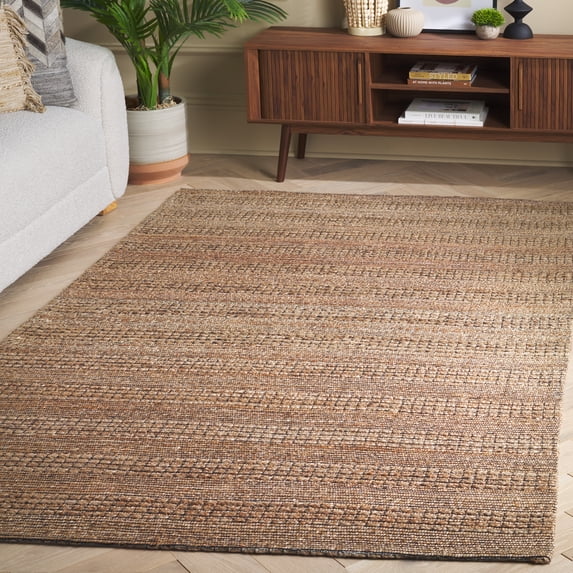 Safavieh Natural Fiber Trenton Solid Area Rug, Natural/Brown, 5' x 8'