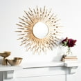 thumbnail image 1 of Safavieh Naya 35 in. Radiant Lines Round Sunburst Mirror, 1 of 6