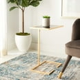 thumbnail image 1 of Safavieh Neil Solid Classic Accent Table, Gold Leaf/Black Glass, 1 of 10
