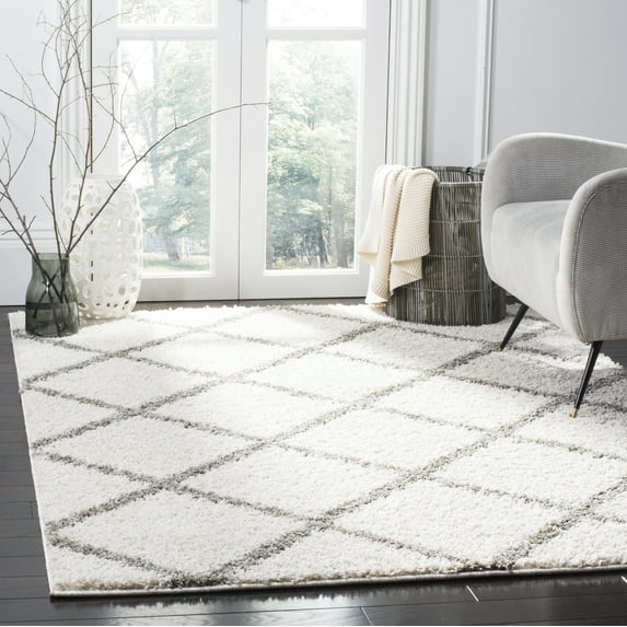 Safavieh SG169B New York Shag Ivory / Grey