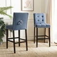 thumbnail image 1 of Safavieh Nikita 30.5 in. H Modern Bar Stool with Ring, Set of 2, 1 of 13
