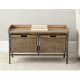 thumbnail image 1 of Safavieh Noah Rustic 2 Drawer Wooden Storage Bench, 1 of 6