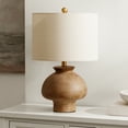 thumbnail image 1 of Safavieh Noam 22.5" Rustic Ceramic Table Lamp with Oatmeal Cotton Shade, 1 of 6