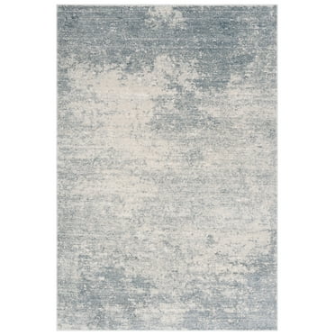 SAFAVIEH Noble Caryl Abstract Area Rug, Light Blue/Ivory, 9' x 12'