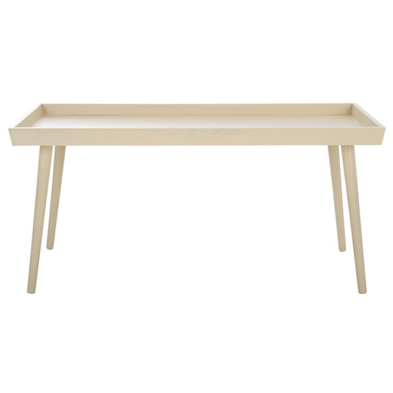 Safavieh Nonie Modern Tray Top Wood Coffee Table, Sand