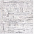 thumbnail image 1 of SAFAVIEH Opal Arianne Abstract Area Rug, Ivory/Dark Grey, 6'7" x 6'7" Square, 1 of 8