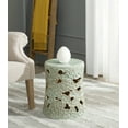 thumbnail image 1 of Safavieh Ocean Cloud Indoor/Outdoor Garden Patio Stool, Aqua, 1 of 4