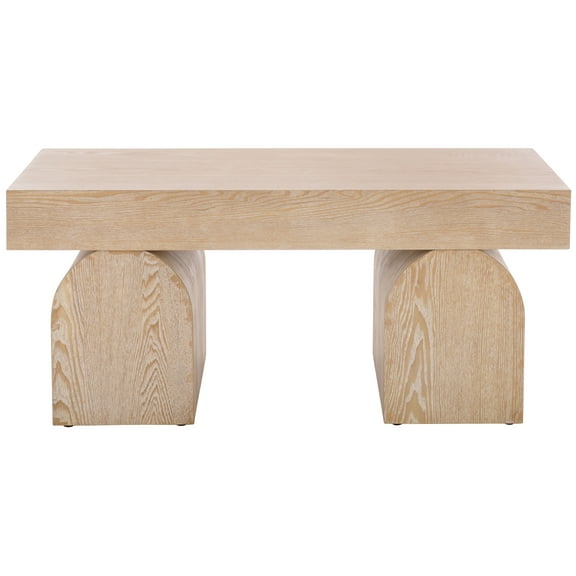 Safavieh Okashu Glam Ash Veneer Coffee Table, Bleached White