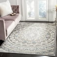 thumbnail image 1 of safavieh paradise collection par644b grey and light grey viscose area rug (4' x 6'), 1 of 6
