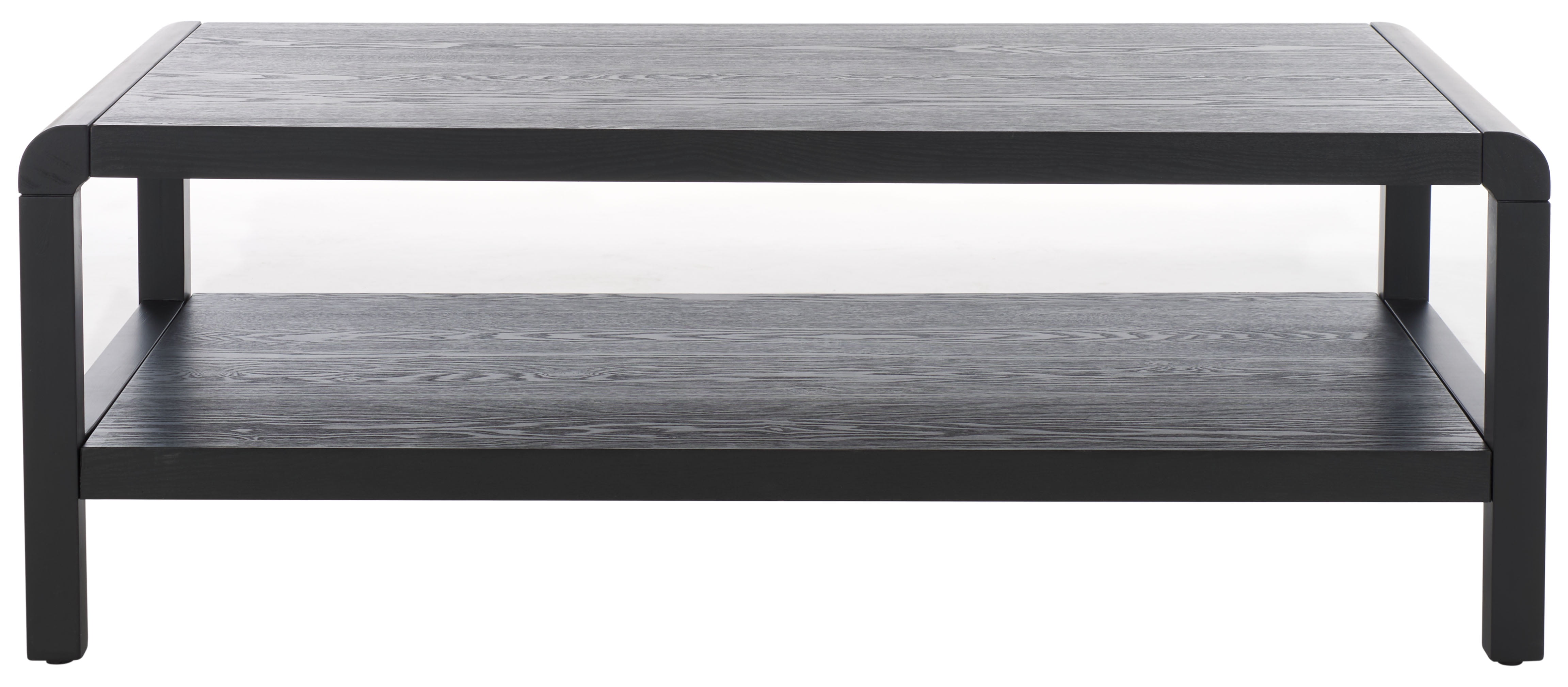 Safavieh Omara Glam 1 Shelf Pine Coffee Table, Black