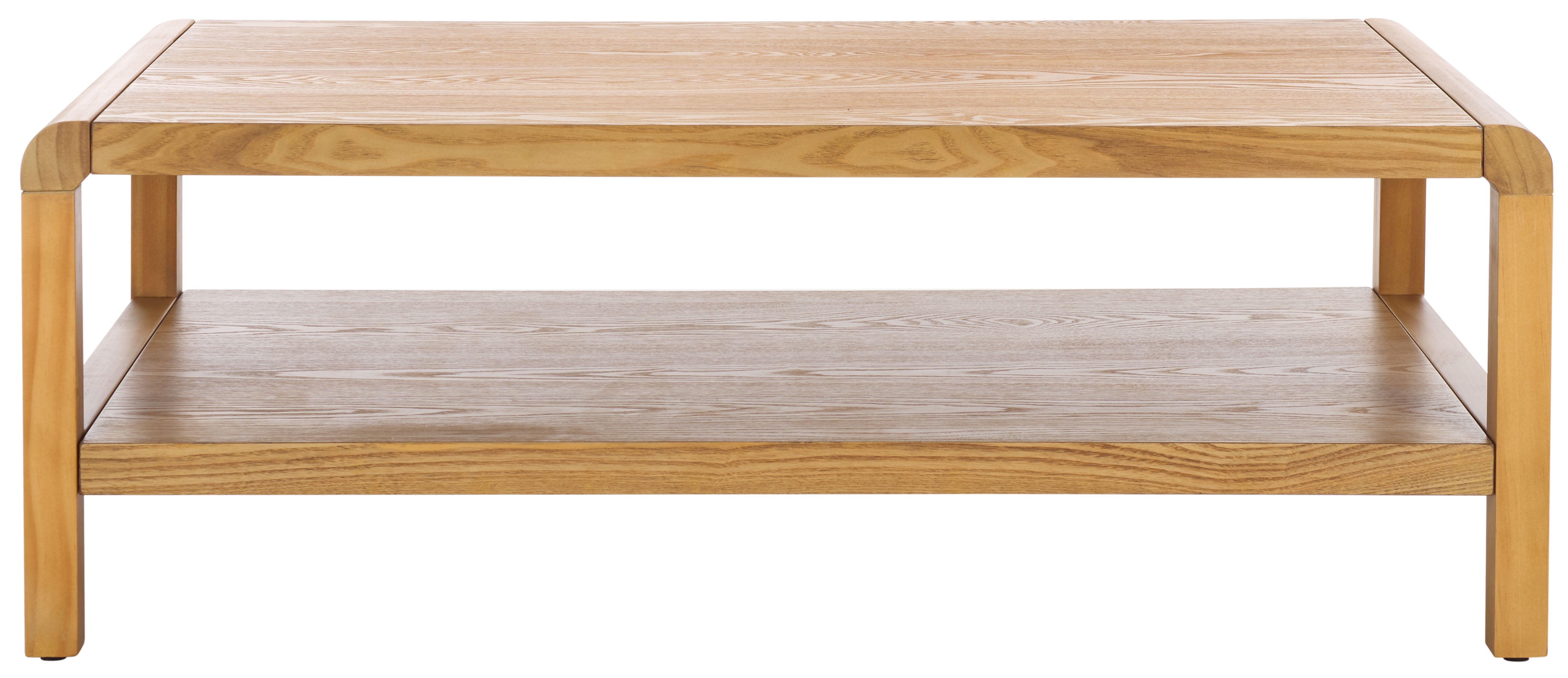 Safavieh Omara Glam 1 Shelf Pine Coffee Table, Natural