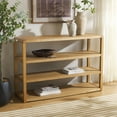 thumbnail image 1 of Safavieh Omara Modern 4 Tier Wood Console Table, Natural, 1 of 4