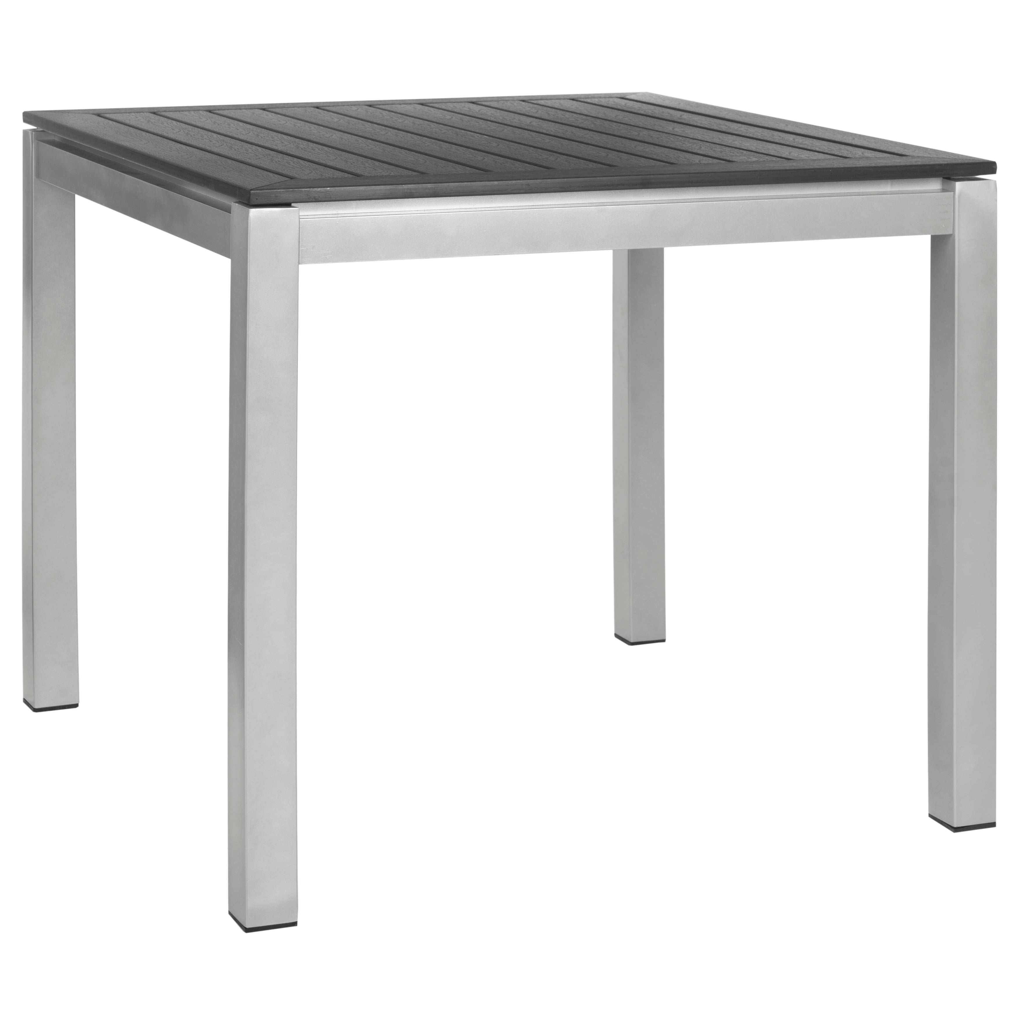 Onika 32" Black and Gray Aluminum Square Dining Table